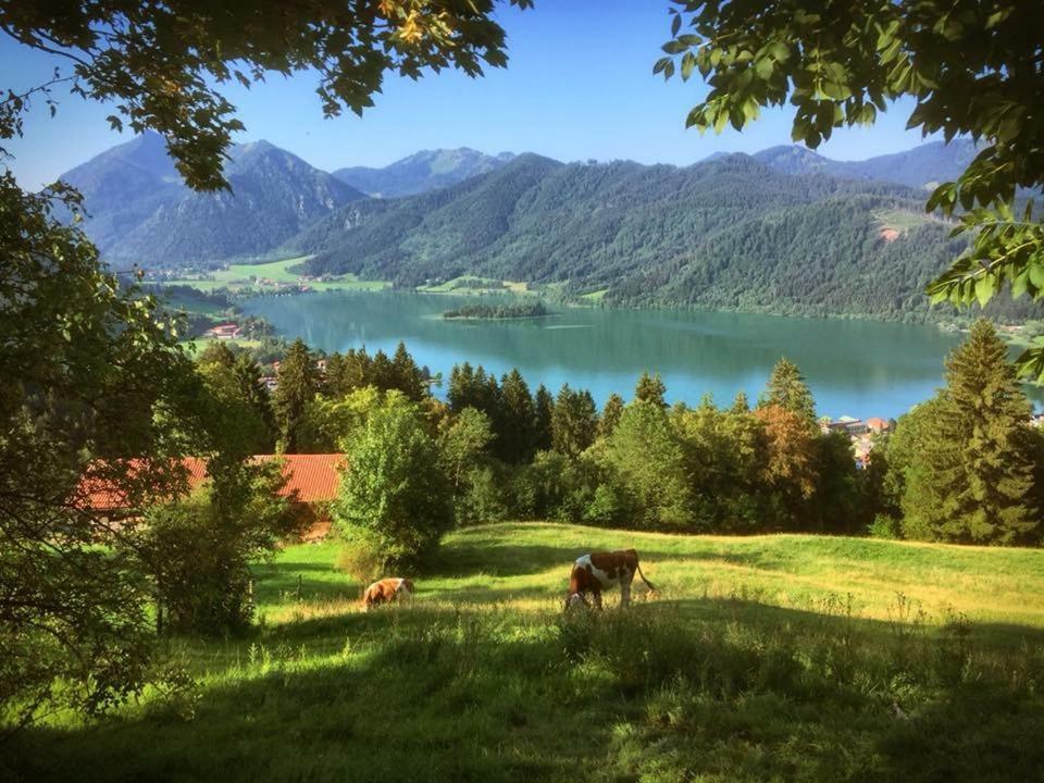Apartment Dachjuchhe Zum See - Grosszugige 3-Zimmer-Dachgeschoss-Wohnung, Top Modern Und Sehr Zentral Schliersee Eksteriør bilde